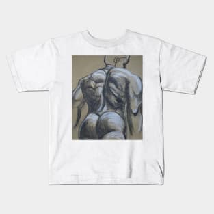 Man Nude Figure 4 Kids T-Shirt